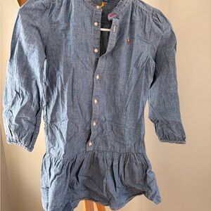 Ralph Lauren Denim Button Down Shirt dress size 6